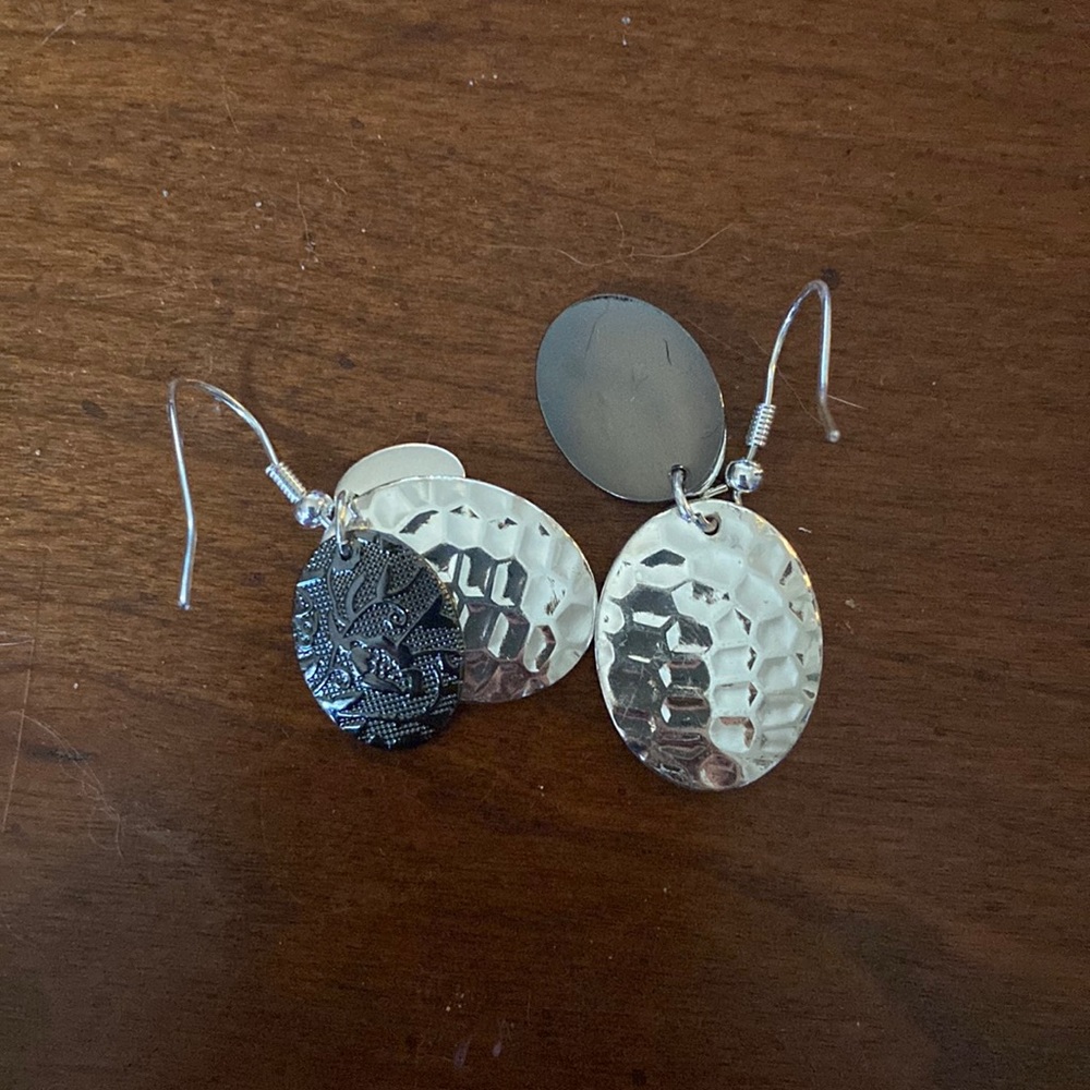 A layered earring set